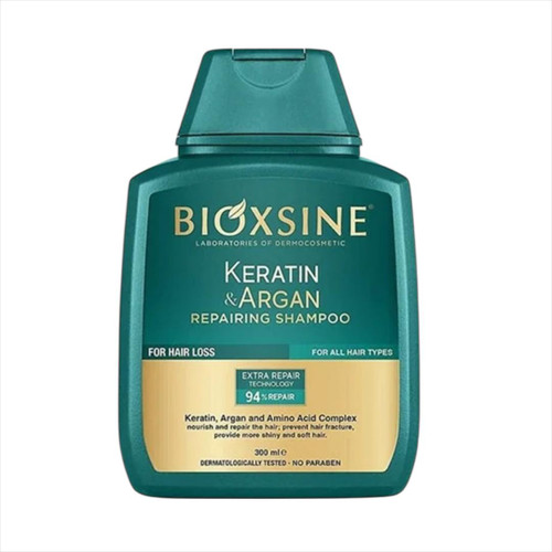 شامپو ترمیم کننده و ضد ریزش مو بیوکسین BIOXCIN حاوی آرگان و کراتین حجم