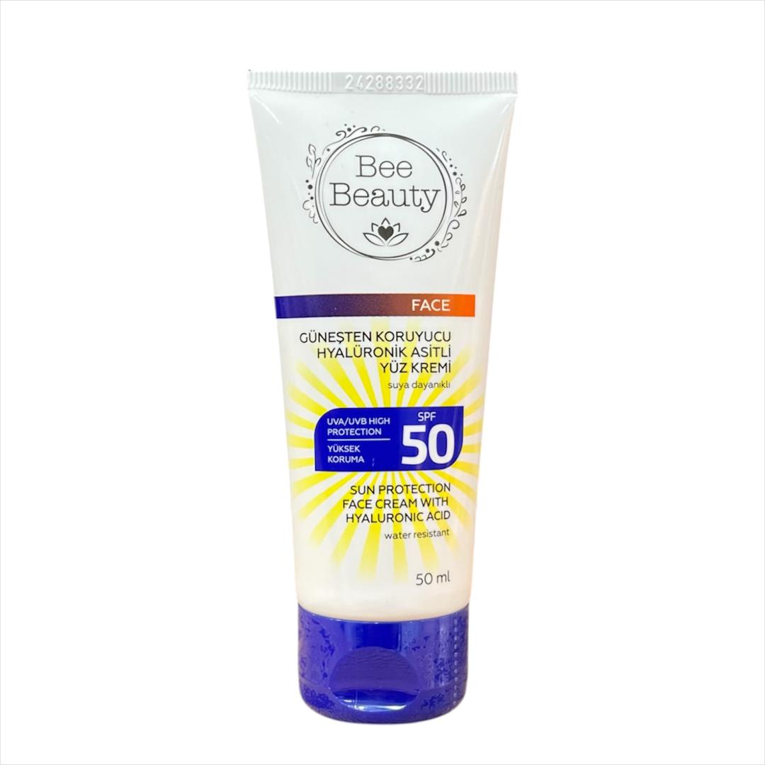 کرم ضدآفتاب صورت بی بیوتی با اسید هیالورونیک – SPF50